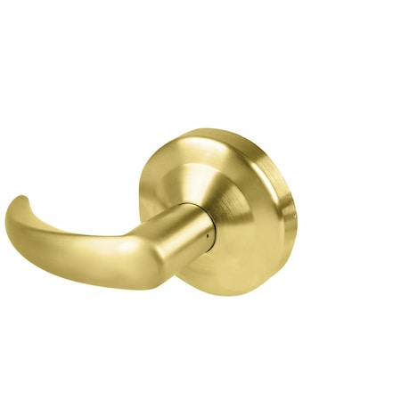 Schlage Grade 1 Single Dummy Trim, Omega Lever, Non-Keyed, Satin Brass Finish, Non-Handed ND170 OME 606